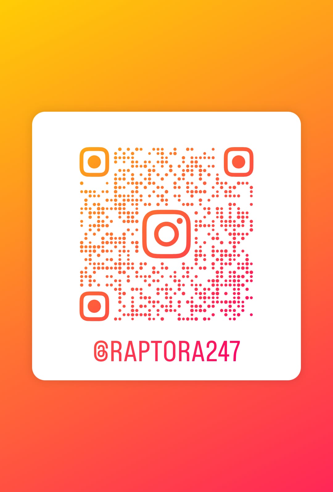 Raptora Instagram QR Code